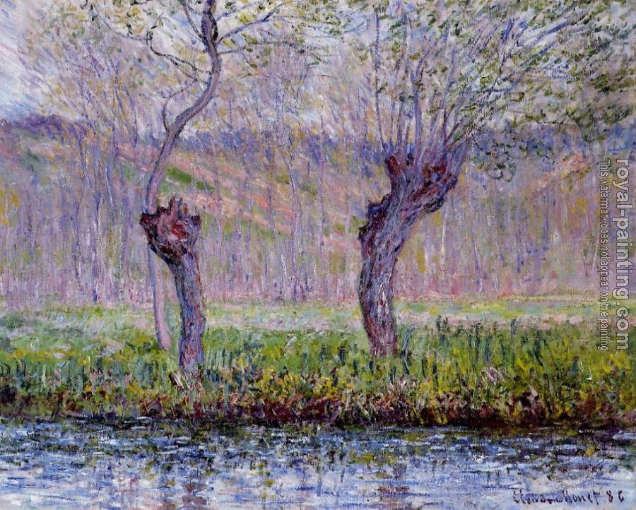Claude Oscar Monet : Willows in Spring